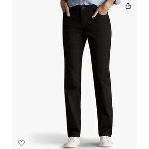 Lee Easy Fit Slimming Stretch Skinny Black Straight Jeans Pants Women’s 22W New
